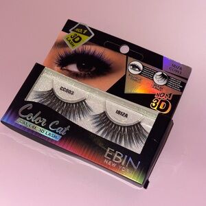 Ebin Color Cat Cat Eye 3D Lash #CC002 Vienna Eyelashes Blue